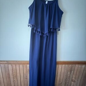 Elegant Navy Blue Women's Dress